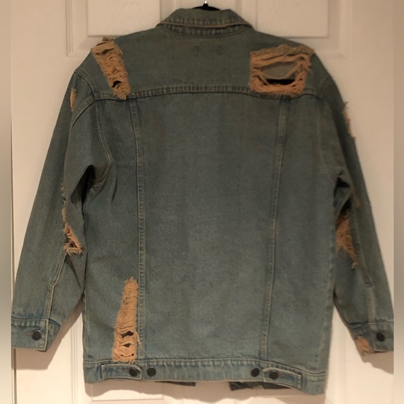Courtshop X BDG Vintage distressed denim jacket. Size S/M. - Picture 1 of 3